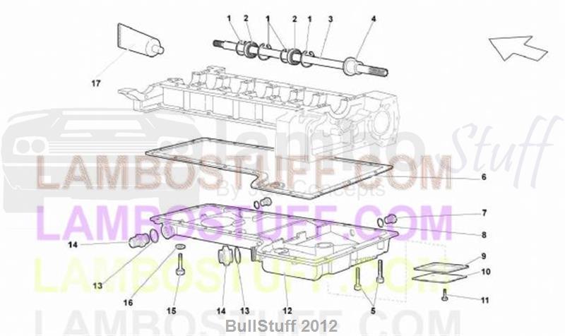 2010 Lamborghini MURCIELAGO REVENTON ROADSTER JAPAN OIL SUMP (103.07.00)